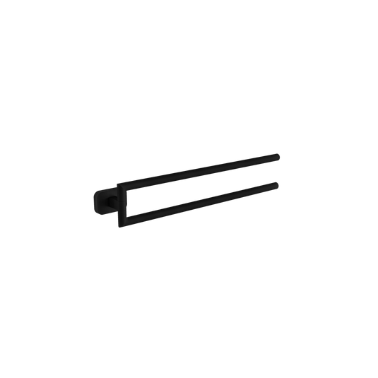 Eastbrook Asti 406mm Double Split Rail Matt Black | 52.436