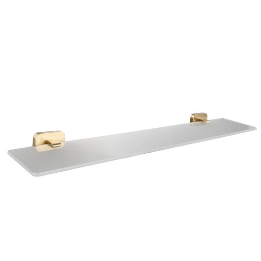Eastbrook Asti 600mm Glass Shelf Brushed Brass | 52.453