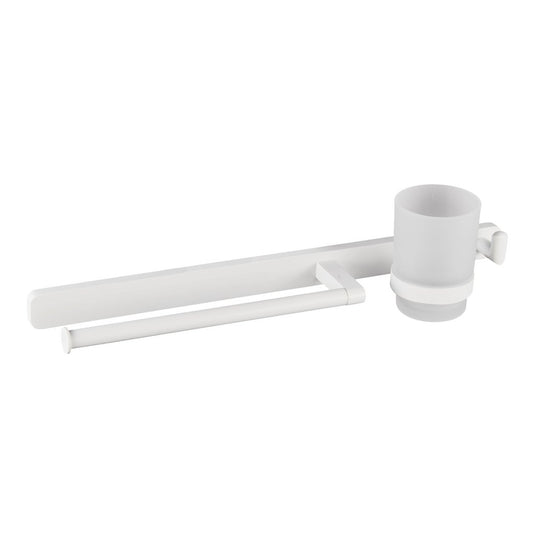 Eastbrook Asti Towel Ring, Hook and Tumbler Holder Matt White | 52.462
