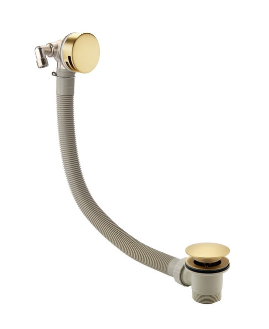 Eastbrook Bath Push Button Waste Overflow Filler Brushed Brass | 98.1016