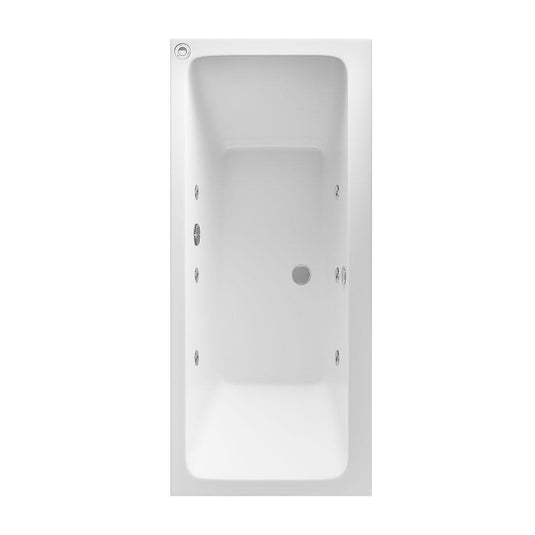 Eastbrook Beauforte Portland Double Ended 1700 x 750mm 6‑Jet Whirlpool Bath White | 42.2004