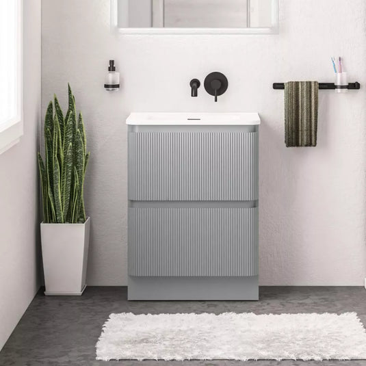 Eastbrook Belice 60cm Floorstanding Drawer Vanity Unit Matt Grey | 37.2096 - Envy Bathrooms Ltd