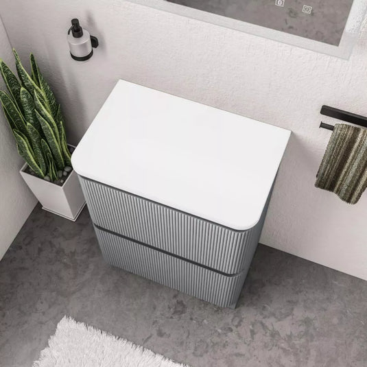 Eastbrook Belice 60cm Floorstanding Drawer Vanity Unit Matt Grey | 37.2096 - Envy Bathrooms Ltd