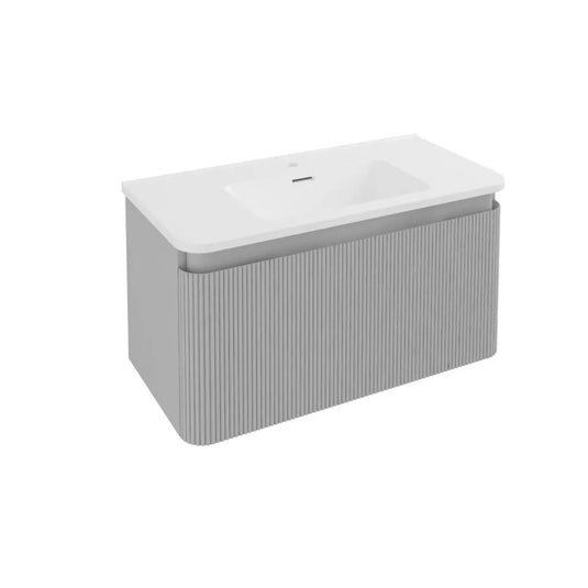Eastbrook Belice 80cm Wall Hung Vanity Unit Matt Grey | 37.2103 - Envy Bathrooms Ltd