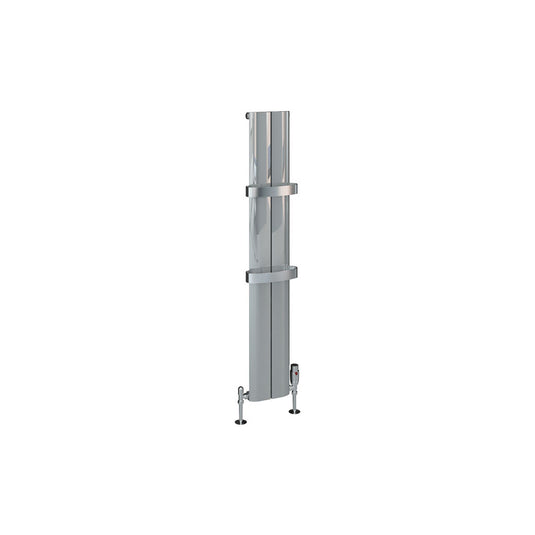 Eastbrook Berlini 1200 x 185mm Aluminium Radiator Polished Aluminium | 86.0185