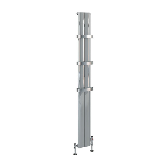 Eastbrook Berlini 1800 x 185mm Aluminium Radiator Polished Aluminium | 86.0186
