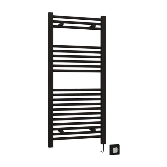 Eastbrook Biava 1100 x 500mm Dry Element Towel Rail On/Off Bt. Matt Black | 47.0055