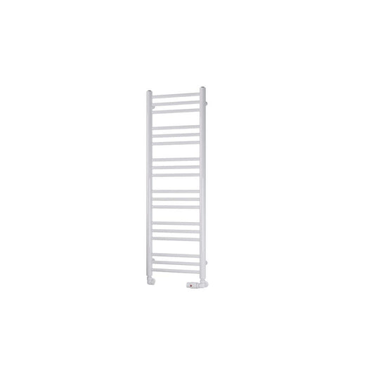 Eastbrook Biava 1200 x 400mm Round Towel Rail Gloss White | 41.0155