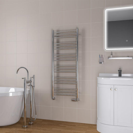 Eastbrook Biava 1200 x 500mm Round Towel Rail Chrome | 41.0149