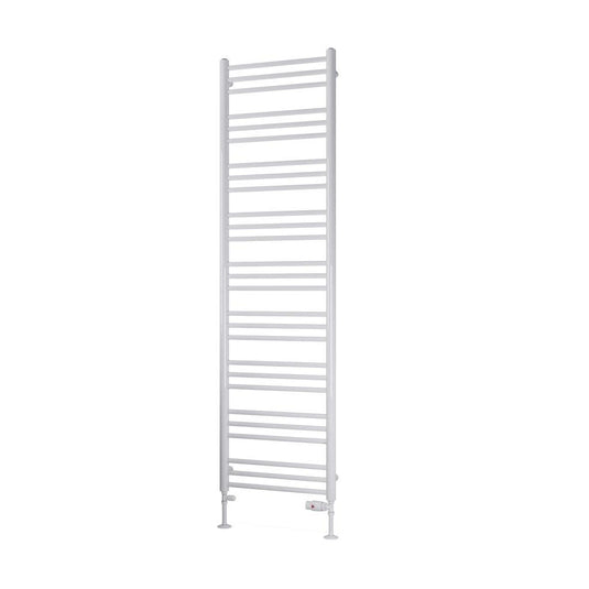 Eastbrook Biava 1800 x 500mm Round Towel Rail Gloss White | 41.0159