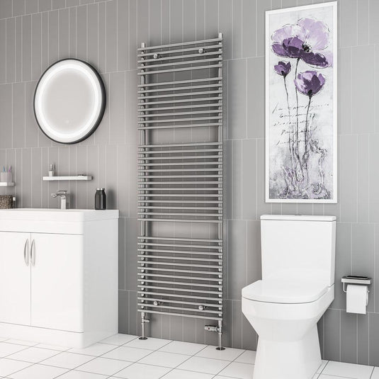 Eastbrook Biava 1800 x 600mm Tube on Tube Towel Rail Chrome | 41.0171 - Envy Bathrooms Ltd