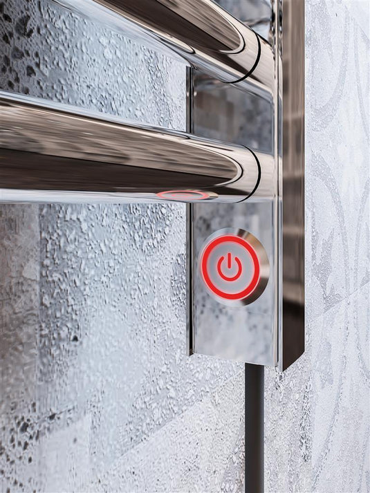 Eastbrook Biava Dry Element Towel Rail 1100 x 500mm On/Off Button Chrome | 47.0015