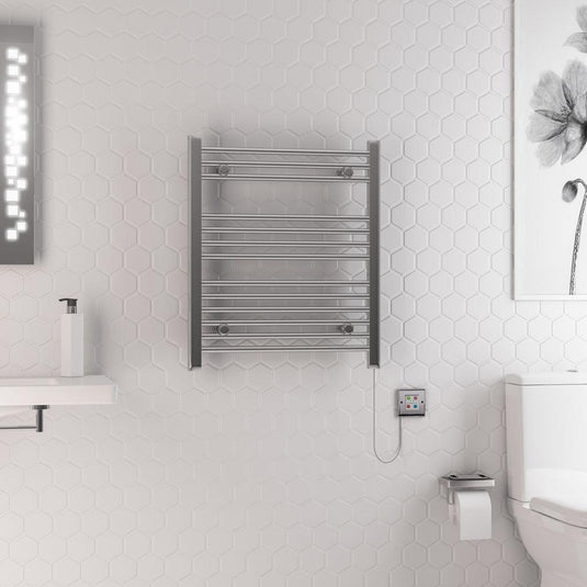 Eastbrook Biava Dry Element Towel Rail 700 x 600mm Chrome | 47.0003