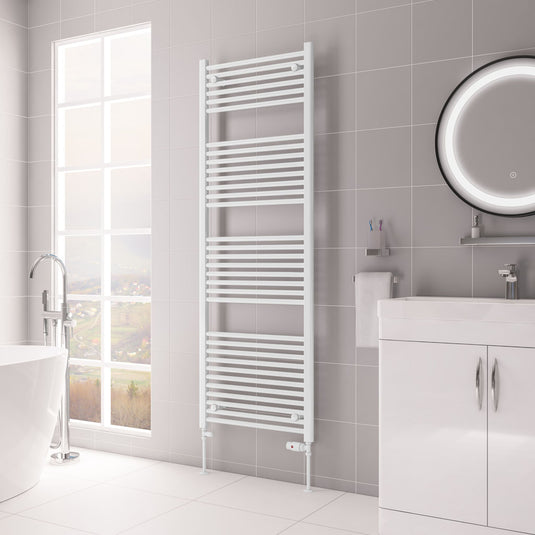 Eastbrook Biava Multirail HV Straight 1720mm x 600mm Gloss White | 61.0092