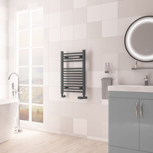 Eastbrook Biava Multirail HV Straight 688mm x 450mm Matt Anthracite | 61.0095