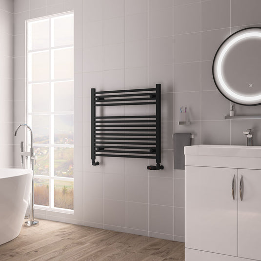 Eastbrook Biava Multirail HV Straight 688mm x 750mm Matt Black | 61.0107