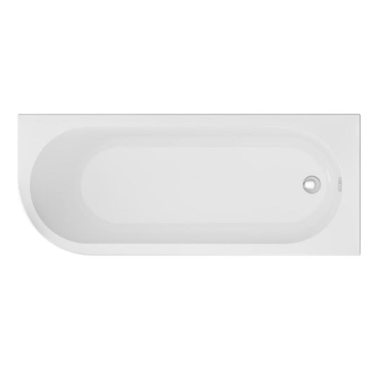 Eastbrook Biscay Single Ended RH 1600 x 725mm Beauforte Bath White | 42.1301