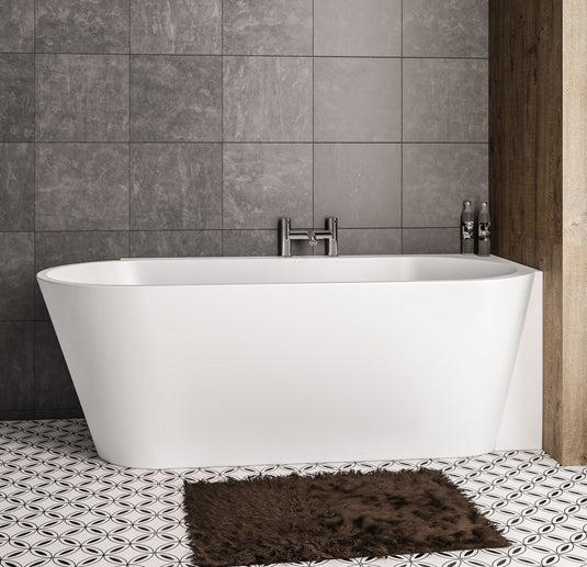 Eastbrook Bray 1600mm Bath (RH) (Inc Waste) White | 33.0042