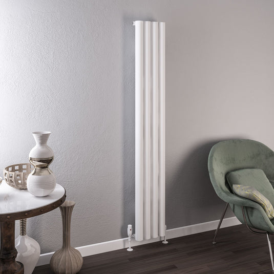 Eastbrook Burford 1800 x 275mm Aluminium Radiator Matt White | 89.0234