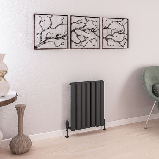 Eastbrook Burford 600 x 485mm Aluminium Radiator Matt Anthracite | 89.0238