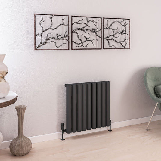 Eastbrook Burford 600 x 625mm Aluminium Radiator Matt Anthracite | 89.0239