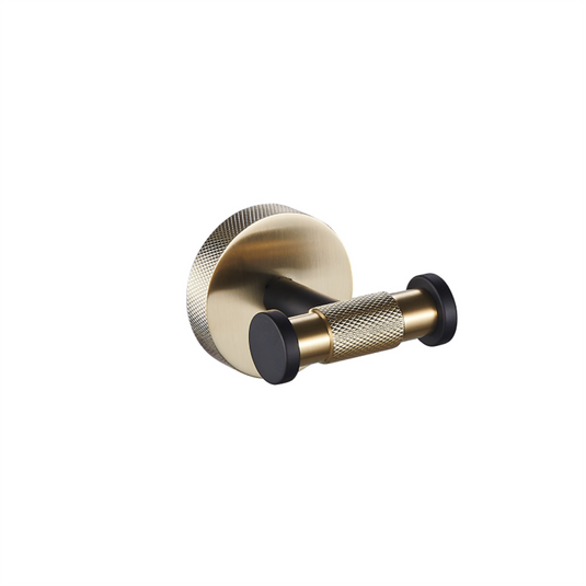 Eastbrook Catania Double Robe Hook Matt Black/Brushed Brass | 52.503