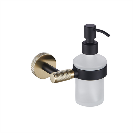 Eastbrook Catania Soap Dispenser Matt Black/Brushed Brass | 52.509