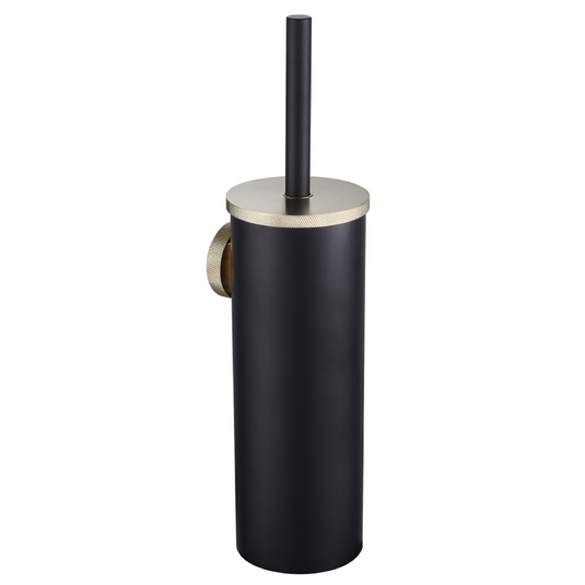 Eastbrook Catania Toilet Brush and Holder Matt Black/Brushed Brass | 52.508