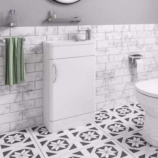 Eastbrook Cavone 500mm Single Door Base Vanity Unit Gloss White | 36.0081
