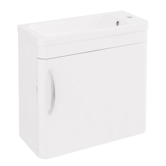 Eastbrook Cavone 500mm Single Door Wall Hung Vanity Unit Gloss White | 36.0082