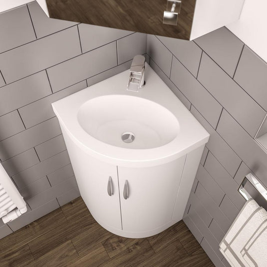 Eastbrook Cavone 600mm Corner Unit High Gloss White | 36.4019