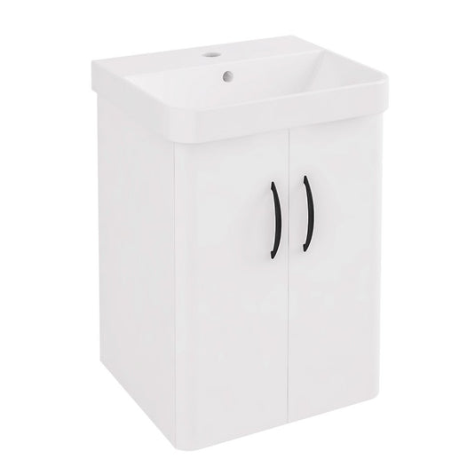 Eastbrook Cavone II 350 x 400mm Wall Hung Door Vanity Unit White | 37.1021