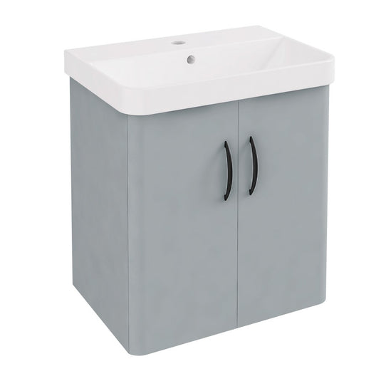 Eastbrook Cavone II 350 x 500mm Wall Hung Door Vanity Unit Grey | 37.1024