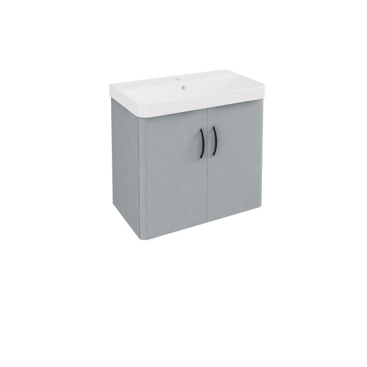 Eastbrook Cavone II 350 x 600mm Wall Hung Door Vanity Unit Grey | 37.1026