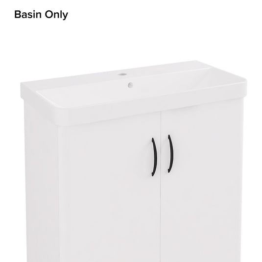 Eastbrook Cavone II 355 x 705mm Ceramic 1TH Basin White | 37.1017