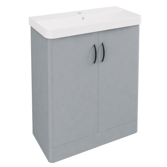 Eastbrook Cavone II 700 x 350mm Door Base Vanity Unit Grey | 37.1008