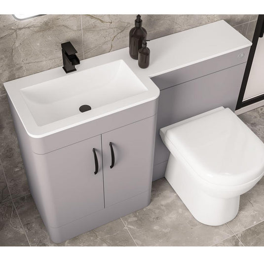 Eastbrook Chaddesley 1200mm Sintered Basin Top (LH) White | 37.2080 - Envy Bathrooms Ltd