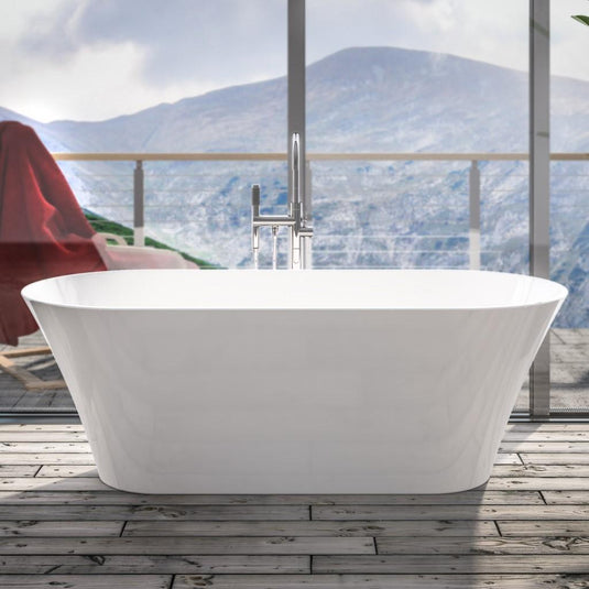 Eastbrook Charlton 1650 x 740 x 565mm Freestanding Bath (Inc Waste) White | 33.0007