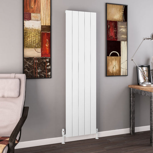 Eastbrook Charlton 1800 x 470mm Aluminium Radiator Matt White | 89.0132