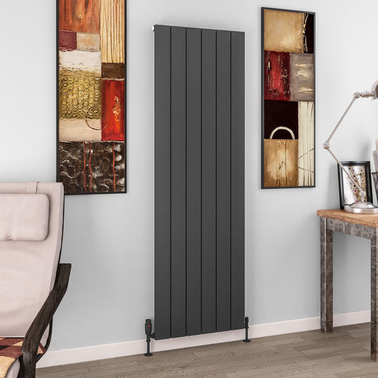 Eastbrook Charlton 1800 x 565mm Aluminium Radiator Matt Anthracite | 89.0761