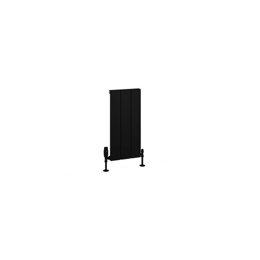 Eastbrook Charlton 600 x 280mm Aluminium Radiator Matt Black | 89.0762