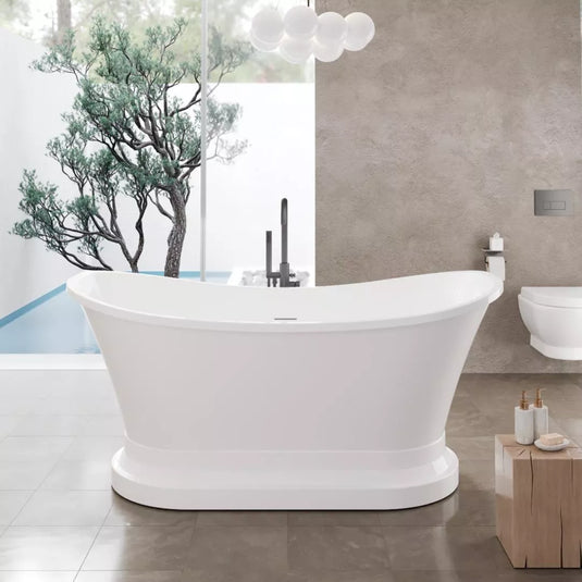 Eastbrook Chesham Freestanding Bath 1524 x 813mm White | 33.0065 - Envy Bathrooms Ltd