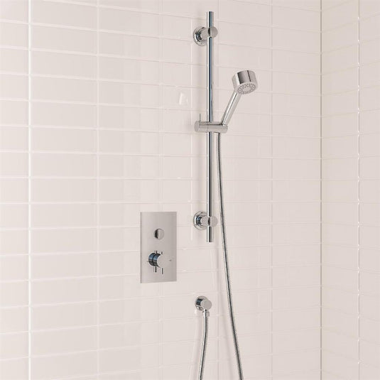 Eastbrook Concealed Valve & Round Slider Rail Shower Kit - Chrome - BND003 - Envy Bathrooms Ltd