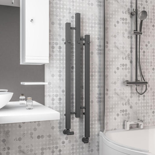 Eastbrook Conwy 1200 x 220mm Radiator Matt Anthracite | 41.0712