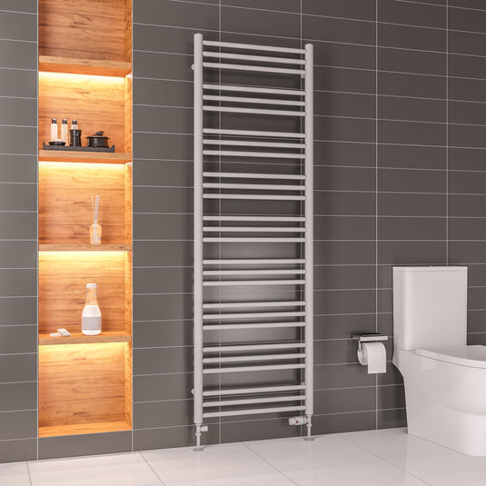 Eastbrook Corinium Round Towel Rail 1800x600mm Matt Grey | 89.1553