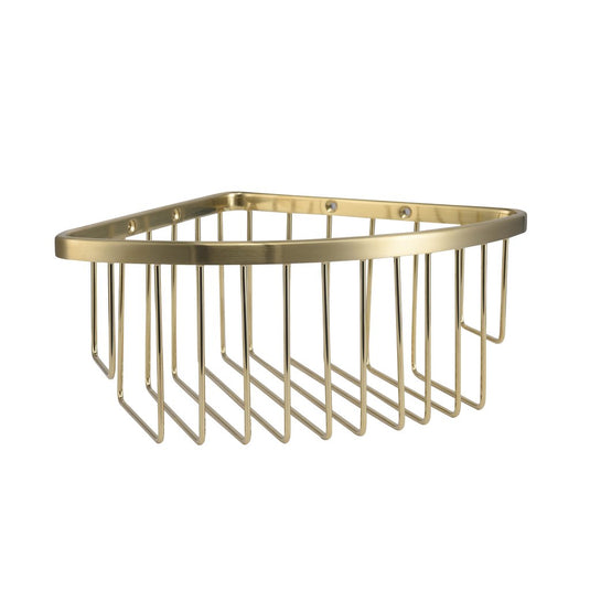 Eastbrook Corner Basket Brushed Brass | 52.233