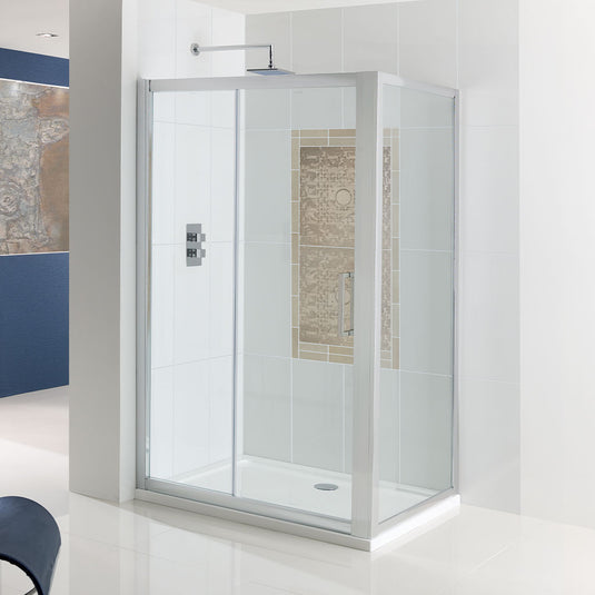 Eastbrook Corniche 1100mm Easy Clean Sliding Shower Door Chrome | 69.0076
