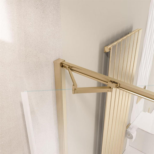 Eastbrook Corniche 2000 1000mm In-Fold Shower Door Brushed Brass | 49.7036