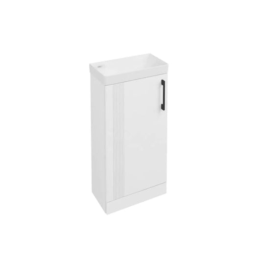 Eastbrook Cranham 40cm Floorstanding Cloakroom Washbasin Unit Matt White | 77.0027 - Envy Bathrooms Ltd