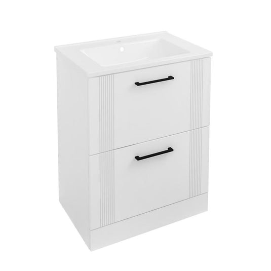 Eastbrook Cranham 600mm Floorstanding Vanity Unit Matt White | 77.0007